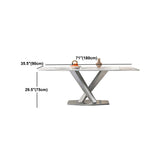 Sintered Stone Home Dining Table Modern Pedestal Base Dining Room Table