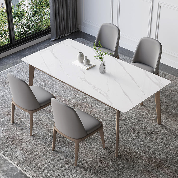 4本の脚のあるレストラン長方形のテーブルのための中世のモダンな焼結さた石のトップテーブル