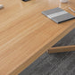Natural Dining Table Contemporary Style Solid Wood Rectangle Dinner Table
