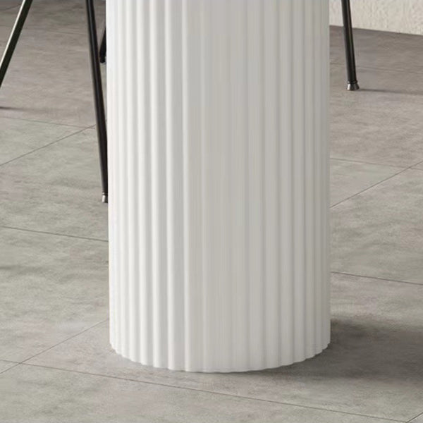 Tavolo da pranzo in pietra bianca sinterizzata