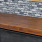 Industrial Rectangle Dining Room Table Solid Wood Trestle Base Dining Table