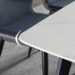Rechthoek moderne stenen tafel standaard hoogte eettafel met 4 poten