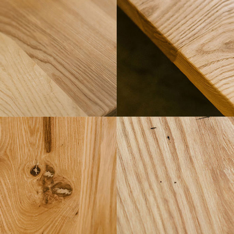 Tavolo da pranzo rettangolo di semplicità naturale pino tavolo da base di cavalletto in legno massiccio