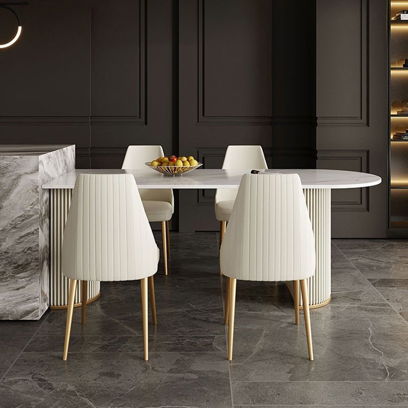 Mesa de comedor de forma gratuita Mesa de comedor moderno de piedra sinterizada