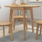 Modern Brown in Pine Dinning Table Round Dining Table for Kitchen 31.5"L x 31.5"W x 29.5"H Without Chairs Clearhalo 'Dining Tables & Seating' 'Dining Tables' 'dining_table' 'furn' 'furn_dining_table' 'Furniture' 'Kitchen & Dining Furniture' 5716491
