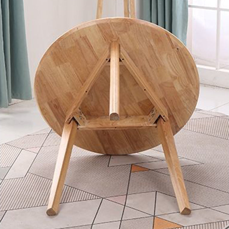 Modern Brown in Pine Dinning Table Round Dining Table for Kitchen Clearhalo 'Dining Tables & Seating' 'Dining Tables' 'dining_table' 'furn' 'furn_dining_table' 'Furniture' 'Kitchen & Dining Furniture' 5716492