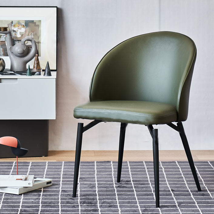 Sedia contemporanea sedie laterali senza braccio con gambe di metallo per cucina