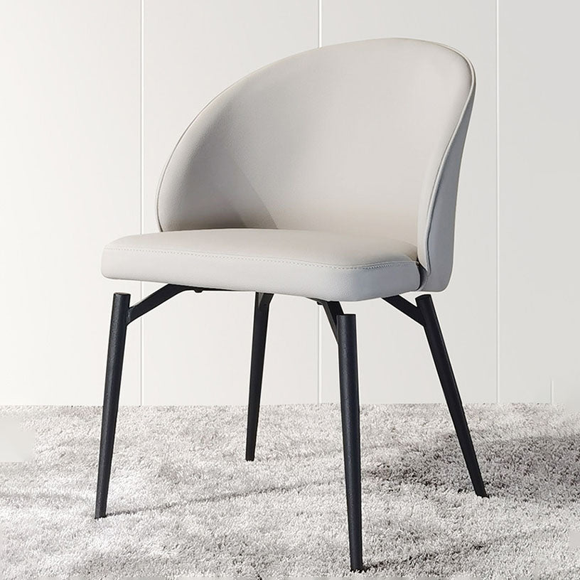 Sedia contemporanea sedie laterali senza braccio con gambe di metallo per cucina