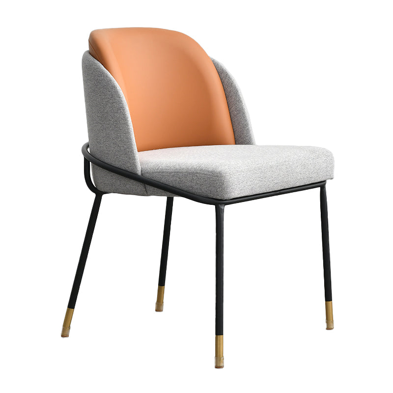 Noordse stijl gestoffeerde armloze eetkamerstoelen stoere rugstoel