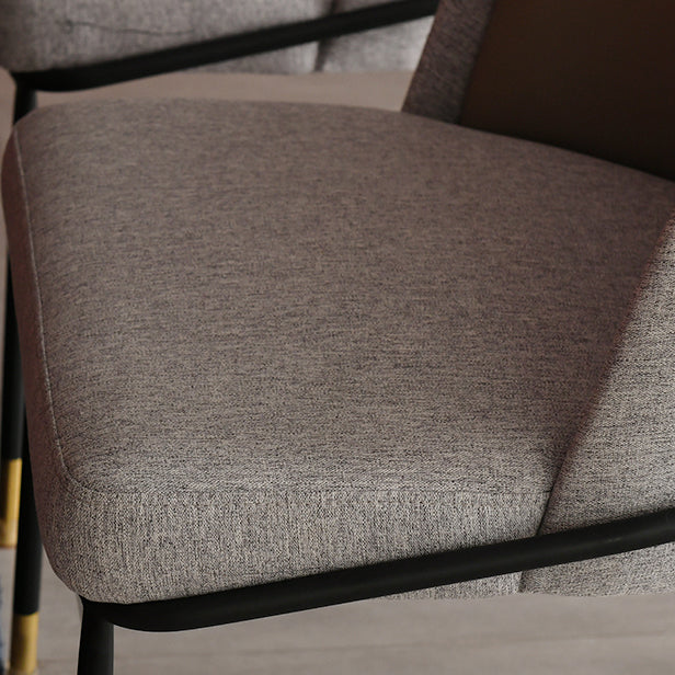 Noordse stijl gestoffeerde armloze eetkamerstoelen stoere rugstoel