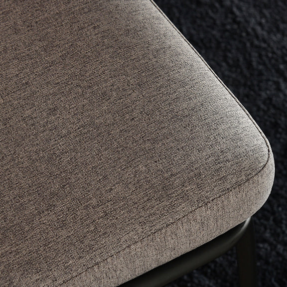 Noordse stijl gestoffeerde armloze eetkamerstoelen stoere rugstoel