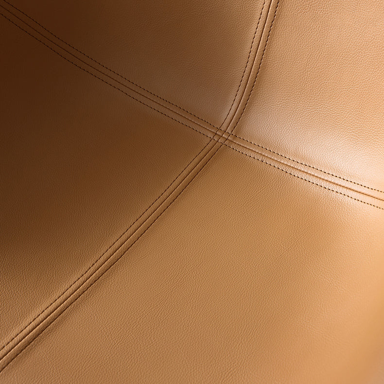 Contemporary Faux Leather Dining Chair Metal Dining Arm Chairs for Home Use Clearhalo 'Dining Chairs' 'Dining Tables & Seating' 'dining_chair' 'furn' 'furn_dining_chair' 'Furniture' 'Kitchen & Dining Furniture' 5716574