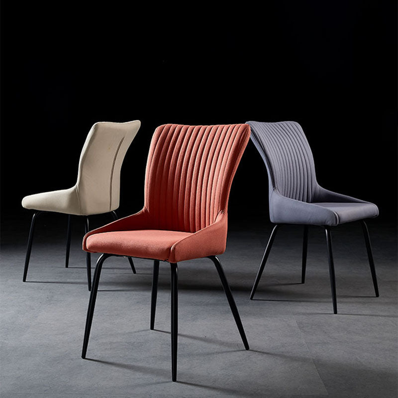 Braccio industriale Solid posteriore da pranzo sedia in tessuto da pranzo sedia