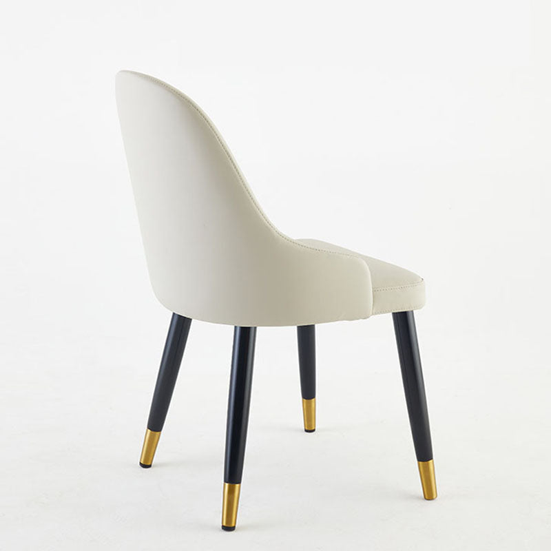 Sedia da pranzo in legno glam a bracciole senza braccio sedie da pranzo in vetro per uso del ristorante