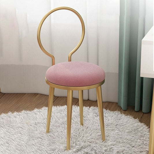 Scandinavian Upholstered Side Chairs Open Back Dining Side Chair