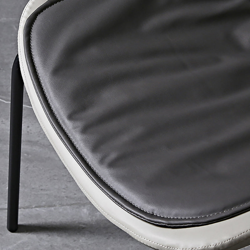 Industrial PU Leather Dining Chairs Solid Back Chair for Home Clearhalo 'Dining Chairs' 'Dining Tables & Seating' 'dining_chair' 'furn' 'furn_dining_chair' 'Furniture' 'Kitchen & Dining Furniture' 5716713