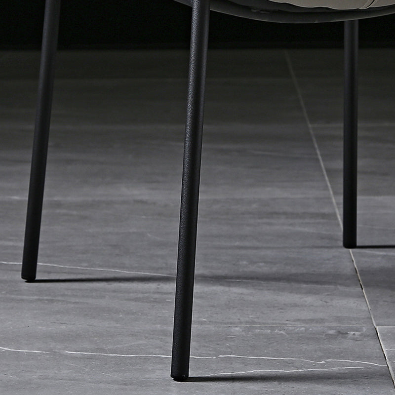 Industrial PU Leather Dining Chairs Solid Back Chair for Home Clearhalo 'Dining Chairs' 'Dining Tables & Seating' 'dining_chair' 'furn' 'furn_dining_chair' 'Furniture' 'Kitchen & Dining Furniture' 5716714