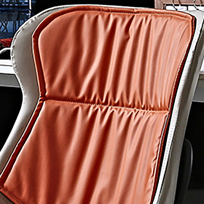 Industrial PU Leather Dining Chairs Solid Back Chair for Home Clearhalo 'Dining Chairs' 'Dining Tables & Seating' 'dining_chair' 'furn' 'furn_dining_chair' 'Furniture' 'Kitchen & Dining Furniture' 5716715