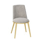Glam Velvet Armless Dining Chairs Metal Dining Chair for Home Use