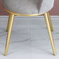 Glam Velvet Armless Dining Chairs Metal Dining Chair for Home Use
