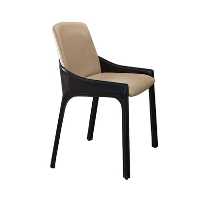 Contemporary Metal Dining Chair Upholstered Dining Side Chair for Restaurant Use