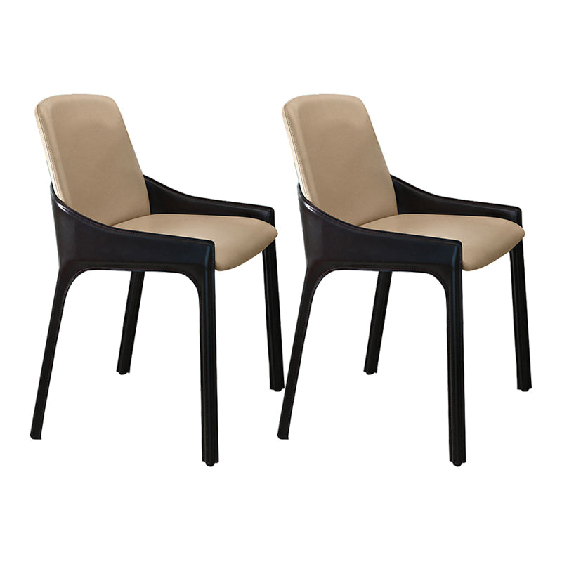 Contemporary Metal Dining Chair Upholstered Dining Side Chair for Restaurant Use