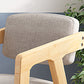 Contemporary Kitchen Chairs Dining Arm Side Chair with Wooden Legs Clearhalo 'Dining Chairs' 'Dining Tables & Seating' 'dining_chair' 'furn' 'furn_dining_chair' 'Furniture' 'Kitchen & Dining Furniture' 5716761