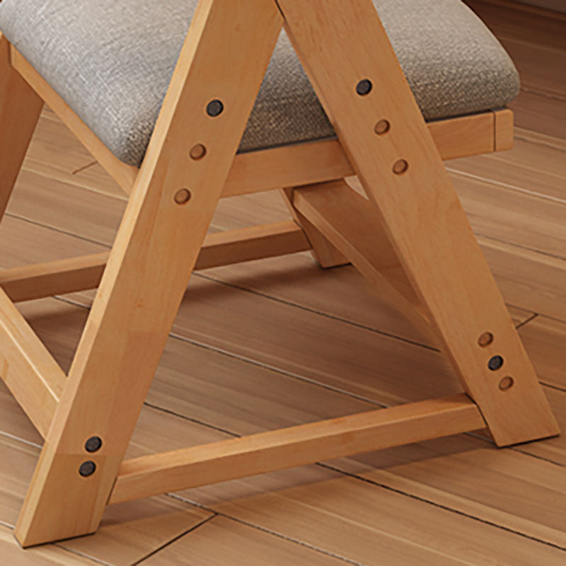 Contemporary Kitchen Chairs Dining Armless Side Chair with Wooden Legs