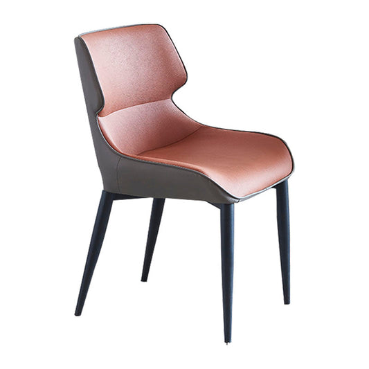 Contemporary Style Chair Dining Arm Wingback Side Chair with Metal Legs for Kitchen Clearhalo 'Dining Chairs' 'Dining Tables & Seating' 'dining_chair' 'furn' 'furn_dining_chair' 'Furniture' 'Kitchen & Dining Furniture' 5716790
