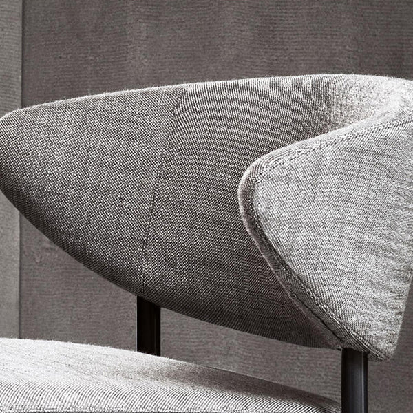 Hedendaagse stoelen Open rugliggende stoelen met metalen benen voor keuken