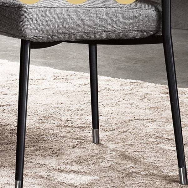 Hedendaagse stoelen Open rugliggende stoelen met metalen benen voor keuken