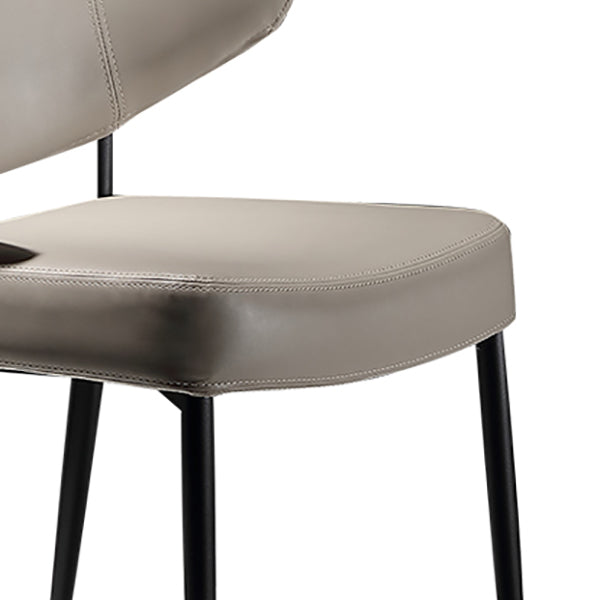 Hedendaagse stoelen Open rugliggende stoelen met metalen benen voor keuken