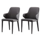Contemporary Metal Dining Chair Upholstered Arm Chair for Restaurant Use Grey 2 Piece Set Clearhalo 'Dining Chairs' 'Dining Tables & Seating' 'dining_chair' 'furn' 'furn_dining_chair' 'Furniture' 'Kitchen & Dining Furniture' 5716812