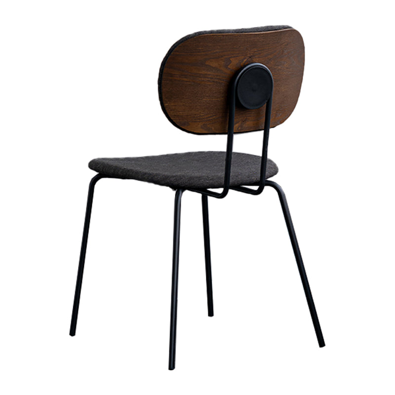 Industriële open achterkant eetkamerstoel stoffen eetstoelen voor thuis