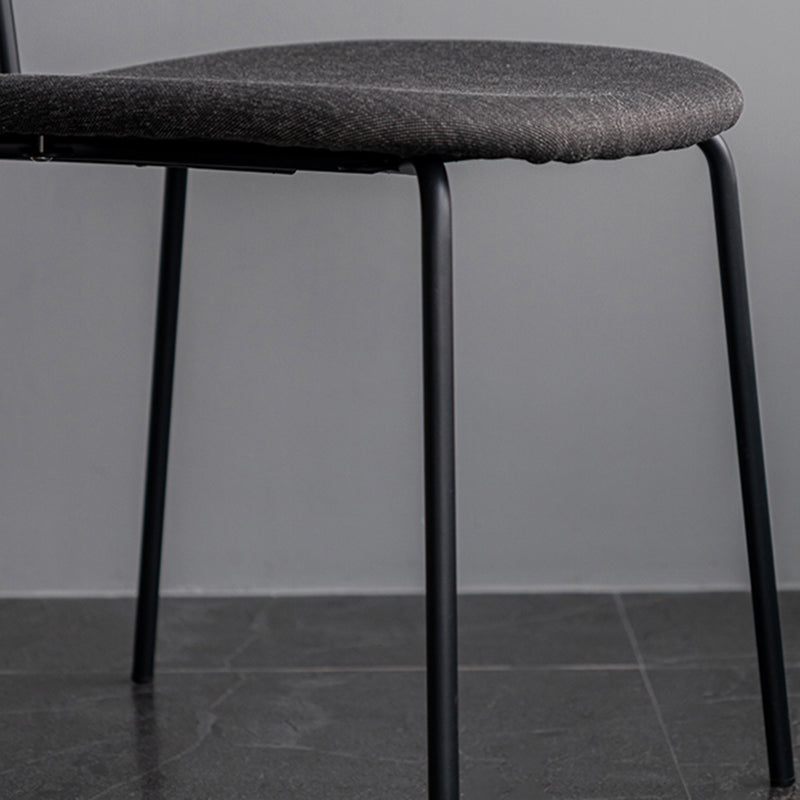 Industriële open achterkant eetkamerstoel stoffen eetstoelen voor thuis