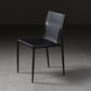 Industrial PU Leather Dining Chairs Solid Back Chair for Home Use