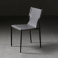 Industrial PU Leather Dining Chairs Solid Back Chair for Home Use