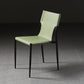 Industrial PU Leather Dining Chairs Solid Back Chair for Home Use
