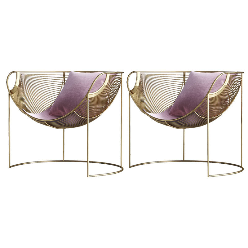 Noordse stijl metalen eetkamerstoel fluwelen eetkamerstoel voor restaurantgebruik