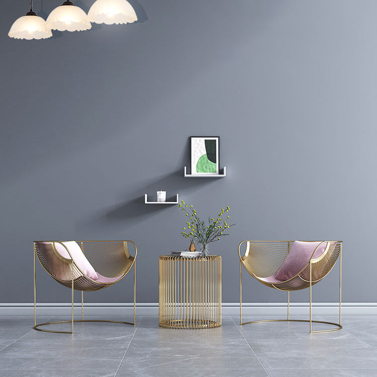 Noordse stijl metalen eetkamerstoel fluwelen eetkamerstoel voor restaurantgebruik