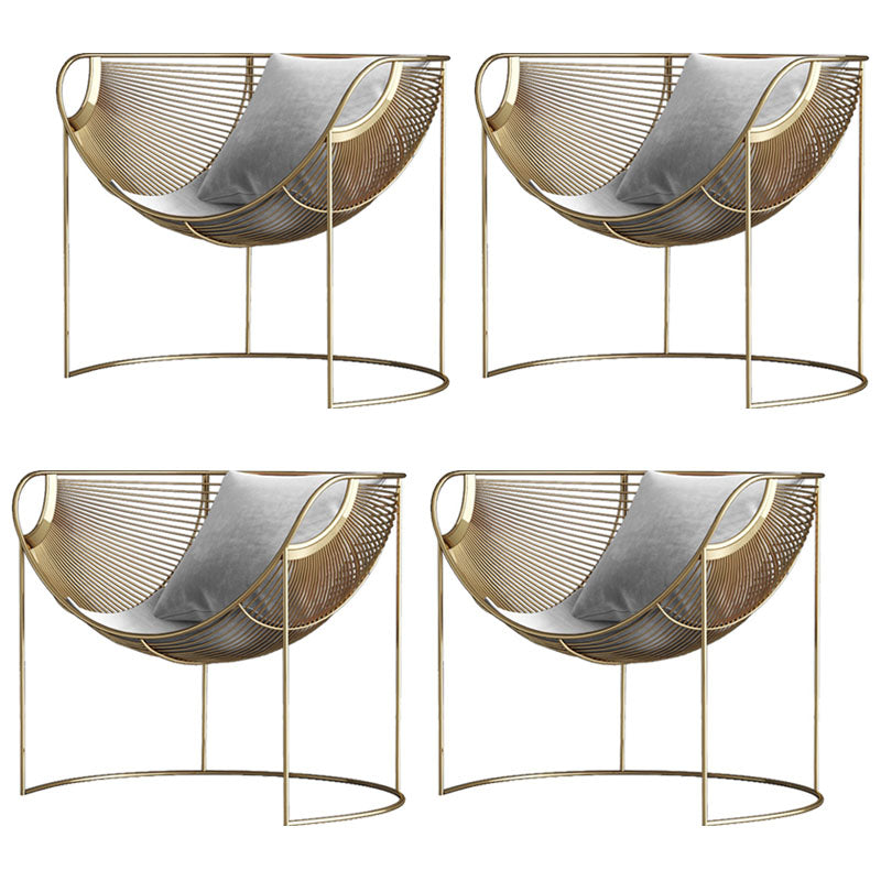 Noordse stijl metalen eetkamerstoel fluwelen eetkamerstoel voor restaurantgebruik