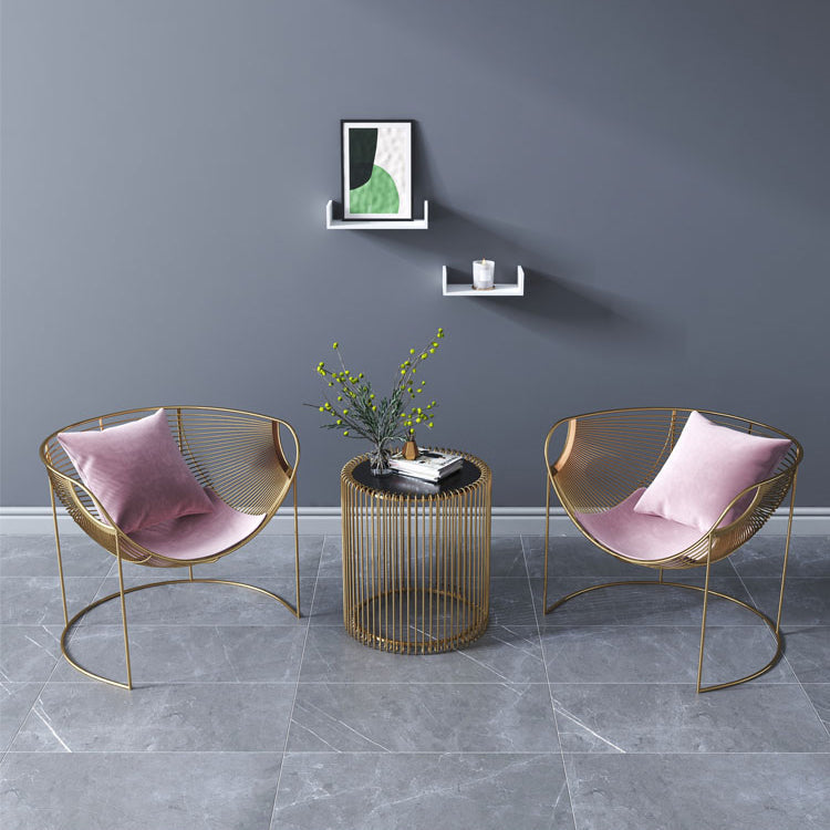 Noordse stijl metalen eetkamerstoel fluwelen eetkamerstoel voor restaurantgebruik