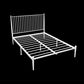 Metal Slat Bed Low Profile Luxurious Bed Frame with Headboard