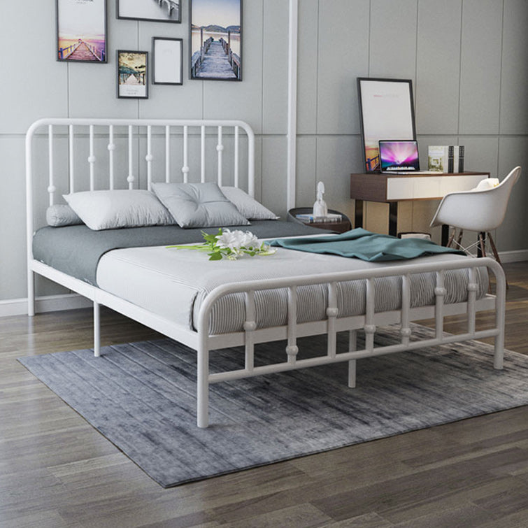Luxe low profile bedframe metalen standaardbed met hoofdeinde met hoofdeinde