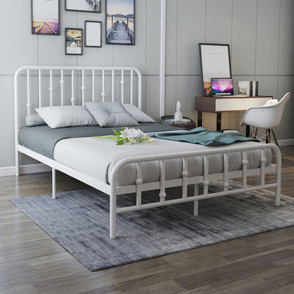Luxe low profile bedframe metalen standaardbed met hoofdeinde met hoofdeinde