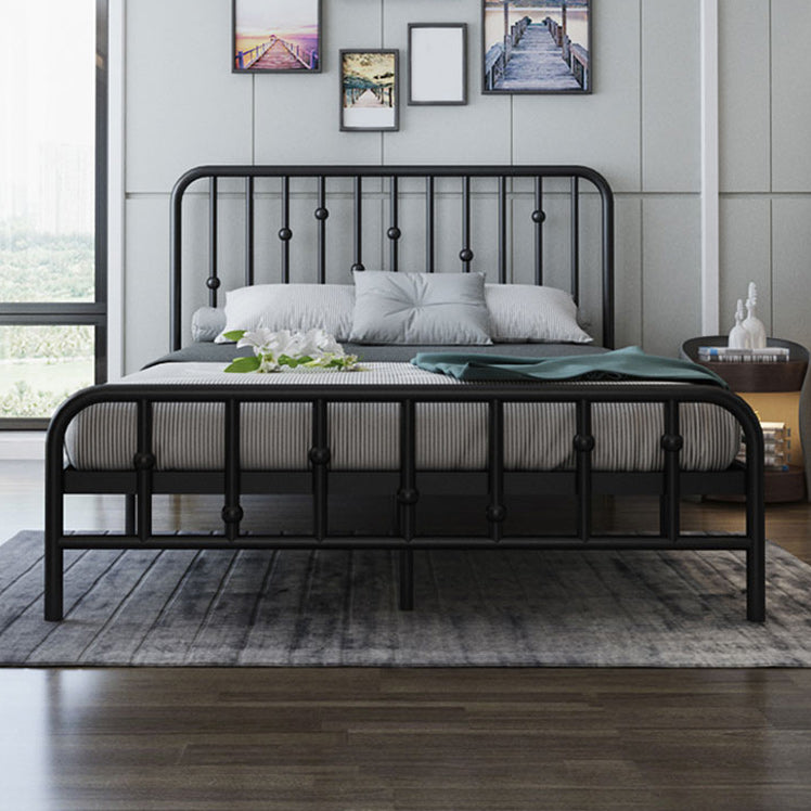 Luxurious Low Profile Bed Frame Metal Standard Bed with Headboard
