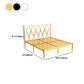47" Tall Glam Open-Frame Bed Metal Standard Bed with Headboard