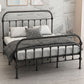 Luxurious Standard Bed con cabecera de marco abierto y patas de metal