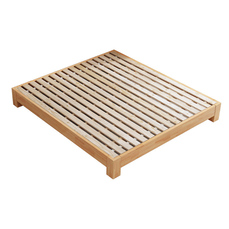 Letto in legno massiccio scandinavo senza testiera e letto a pedana