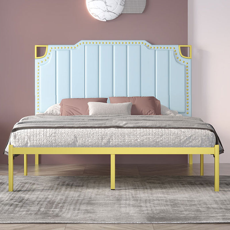 Pannello a tappeto in pelle telaio filo-filo della testiera, 45,27 "H